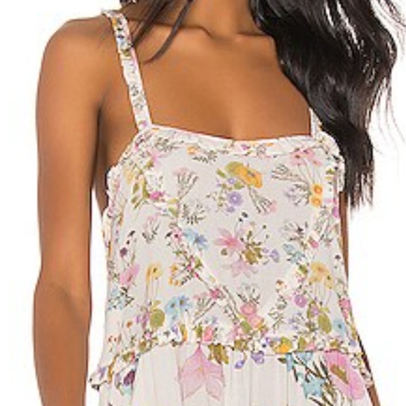 New Spell Designs Wild Bloom Strappy Maxi dress celestial midi x Revolve S gown - Picture 5 of 9